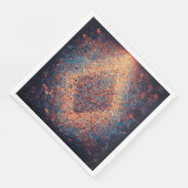 Abstracte geometrische kunstdruk servet (Hoek)
