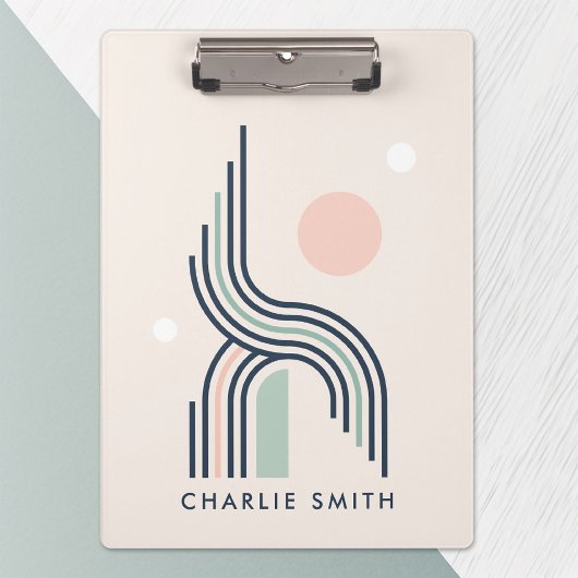 Abstracte geometrische kunstlijncirkels herstellen klembord