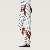 Abstracte geometrische Leggings – trendy activewea (Links)