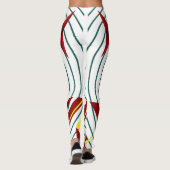 Abstracte geometrische Leggings – trendy activewea (Achterkant)
