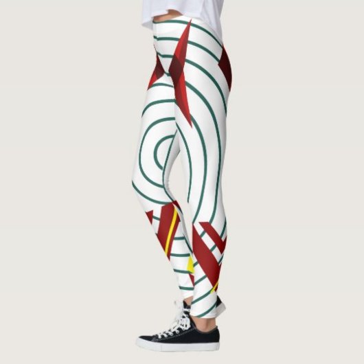 Abstracte geometrische Leggings – trendy activewea