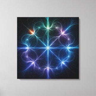 Abstracte geometrische lichtcanvas kunst canvas afdruk