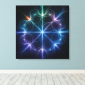 Abstracte geometrische lichtcanvas kunst canvas afdruk (Insitu (Houten vloer))