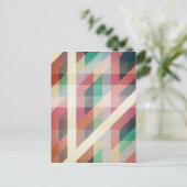 Abstracte geometrische lijnen briefkaart (Staand voorkant)