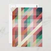 Abstracte geometrische lijnen briefkaart (Voorkant / Achterkant)