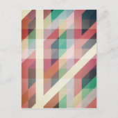 Abstracte geometrische lijnen briefkaart (Voorkant)