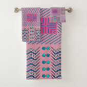 Abstracte geometrische lijnen en vormen | Handdoek (Insitu)