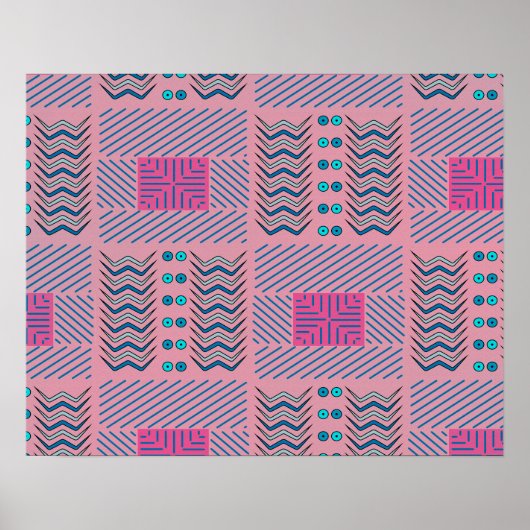 Abstracte geometrische lijnen en vormen | POSTER (Voorkant)