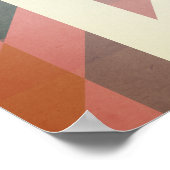 Abstracte geometrische lijnen poster (Hoek)