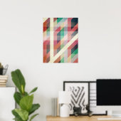 Abstracte geometrische lijnen poster (Thuiskantoor)