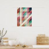 Abstracte geometrische lijnen poster (Keuken)