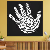 Abstracte geometrische lijnkunst canvas afdruk (Insitu (Woonkamer))