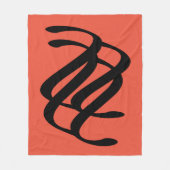 abstracte geometrische lijnkunst fleece deken (Voorkant)