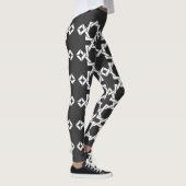 Abstracte geometrische lijnkunst leggings (Rechts)