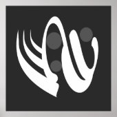 abstracte geometrische lijnkunst poster (Voorkant)