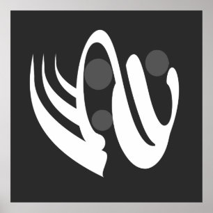 abstracte geometrische lijnkunst poster