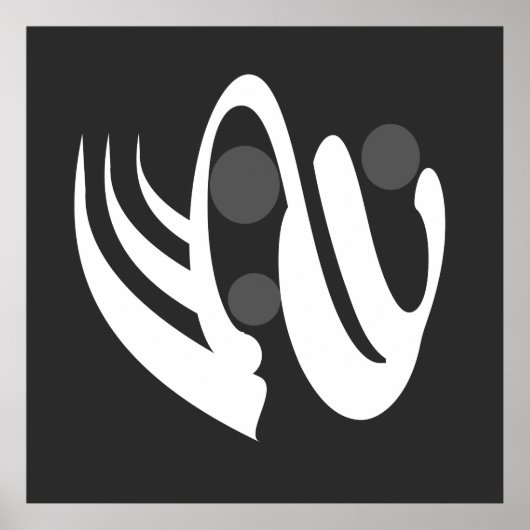 abstracte geometrische lijnkunst poster (Voorkant)