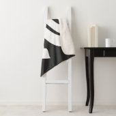 abstracte geometrische lijnkunst sherpa deken (In situ)