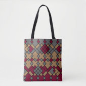 abstracte geometrische lijnkunst tote bag (Voorkant)