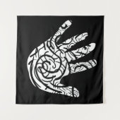 Abstracte geometrische lijnkunst wandkleed (Voorkant (horizontaal))