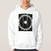 Abstracte geometrische Mandala Sunburst ontwerp Hoodie (Voorkant)