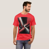 Abstracte geometrische Mannen T-shirt (Voorkant volledig)