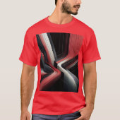 Abstracte geometrische Mannen T-shirt (Voorkant)