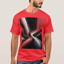 Abstracte geometrische Mannen T-shirt