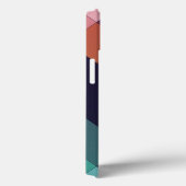 Abstracte Geometrische marine Blue Green Brown Ele Case-Mate iPhone Case (Achterkant / Rechts)