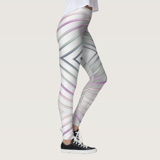 abstracte geometrische metalen textuur. leggings (Rechts)