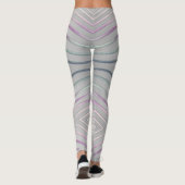 abstracte geometrische metalen textuur. leggings (Achterkant)