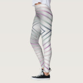 abstracte geometrische metalen textuur. leggings (Links)