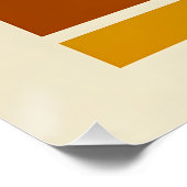 Abstracte Geometrische Mid Century Modern Perfect Poster (Hoek)