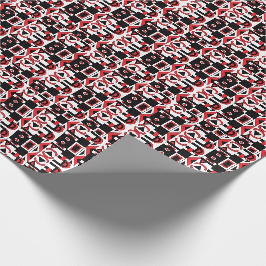 Abstracte geometrische middeleeuwse moderne cadeaupapier (Hoek)