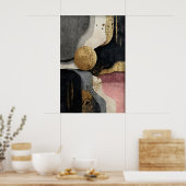 Abstracte geometrische minimalistische print, Boho Poster (Keuken)