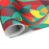 Abstracte geometrische moderne cadeaus voor Mexica Cadeaupapier (Rol Hoek)