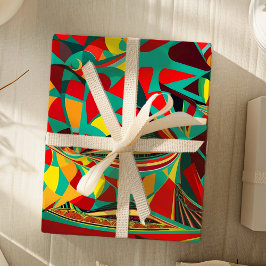 Abstracte geometrische moderne cadeaus voor Mexica Cadeaupapier