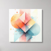 Abstracte geometrische moderne canvaskunst. canvas afdruk (Voorkant)