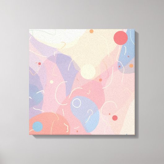 Abstracte geometrische moderne canvaskunst canvas afdruk (Voorkant)