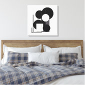 Abstracte geometrische moderne canvaskunst canvas afdruk (Insitu (Slaapkamer))