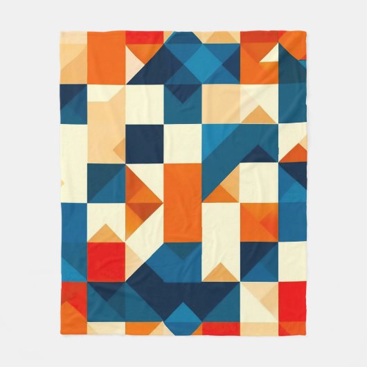 🌈 Abstracte Geometrische Moderne Decoratie 🌈 Fleece Deken (Voorkant)