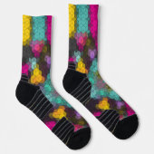 Abstracte geometrische moderne hexagon vormt mozaï sokken (Rechts)