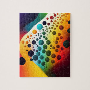 Abstracte geometrische moderne kleurrijke bubbels  legpuzzel