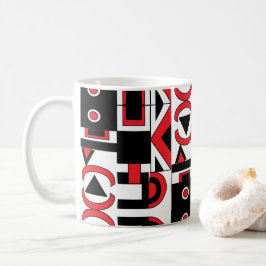 Abstracte geometrische moderne kool koffiemok