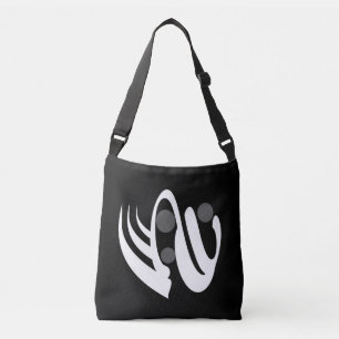 abstracte geometrische moderne kunst crossbody tas