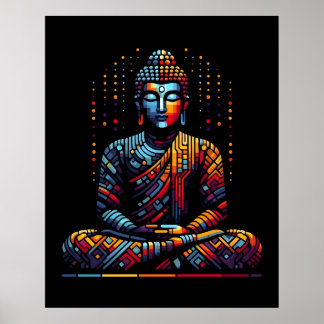 Abstracte Geometrische Moderne Kunst | Gautama Boe Poster