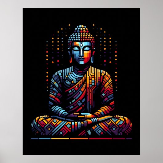 Abstracte Geometrische Moderne Kunst | Gautama Boe Poster (Voorkant)