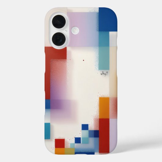 Abstracte geometrische moderne kunst kleurrijke co Case-Mate iPhone case (Achterkant)