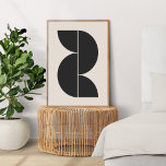 Abstracte geometrische moderne minimale verkoudhei poster<br><div class="desc">Een minimalistisch modern abstract poster met een schandalig "schandalig" geometrisch ontwerp in het zwart op een warme,  zachte grijze achtergrond. Het perfecte accessoire voor een minimaal hedendaags huis.</div>