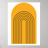 Abstracte geometrische Moderne Minimalistische Boh Poster (Voorkant)